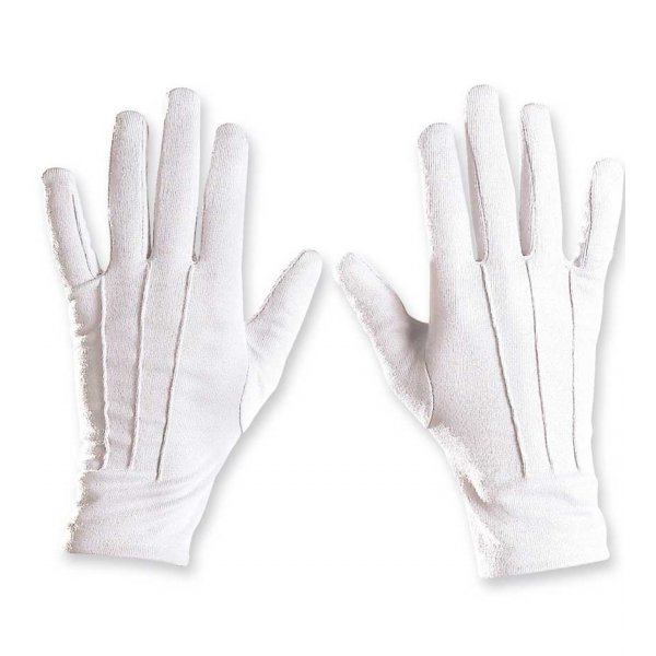 Αποκριάτικα Γάντια Υφασμάτινα Λευκά
